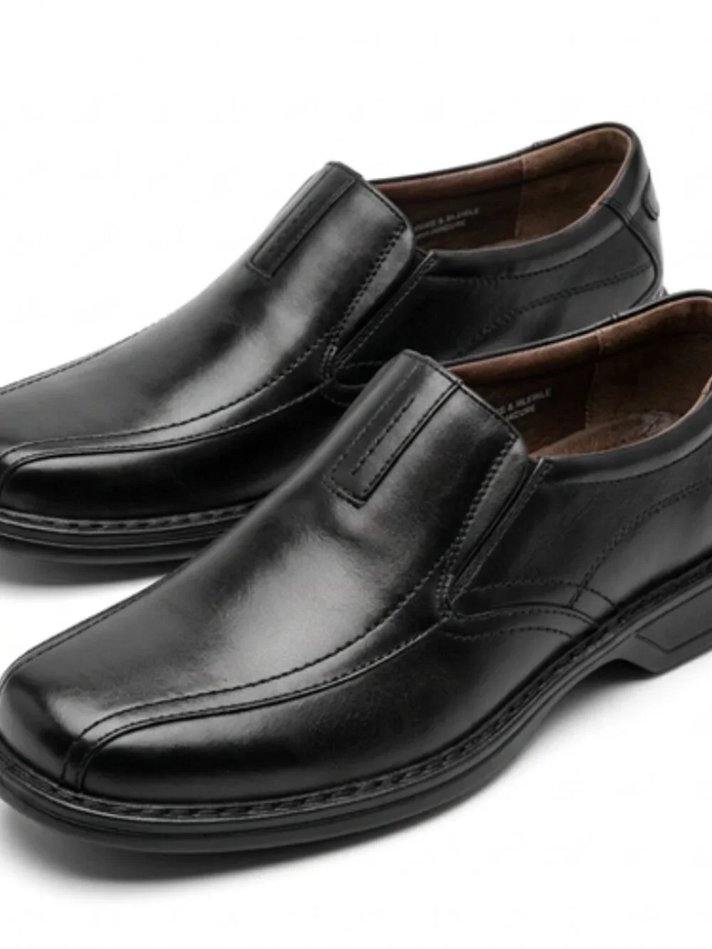 CLARKS Men’s Black LOAFER SHOES MEN'S 10M LEATHER CASUAL SLIP ON